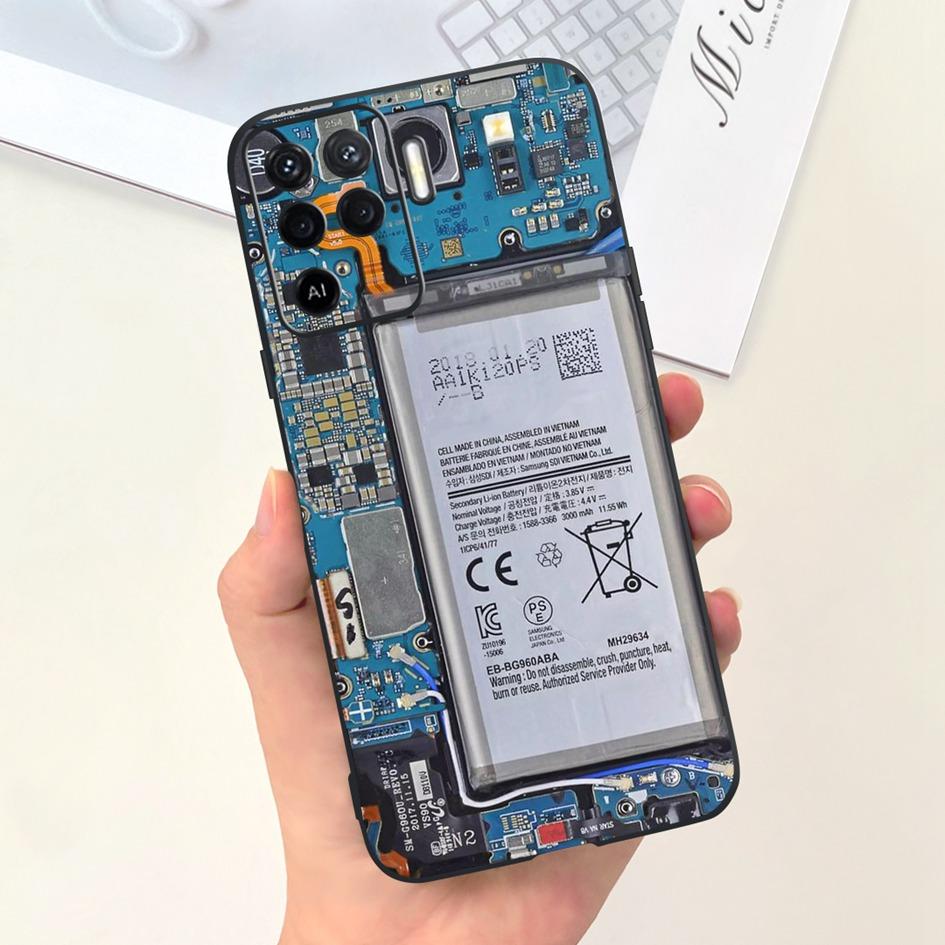 For OPPO Reno 5 Lite Case CPH2205 Popular Flower Soft Silicone Back Cover For OPPO A94 5G CPH2211 A 94 Reno 5Z Reno5 Lite Bumper