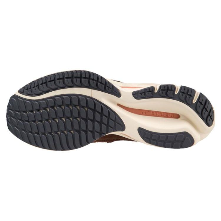 Mizuno Wave Rider Beta Chicory Coffee Unisex Sneakers Brown Mother-Of-Pearl India-Ink D1GA33-0905