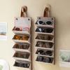 1pc Foldable Glasses Storage Case - Vintage Style Faux Leather Eyewear Organizer with 4/6 Slots Travel Glasses Organizer