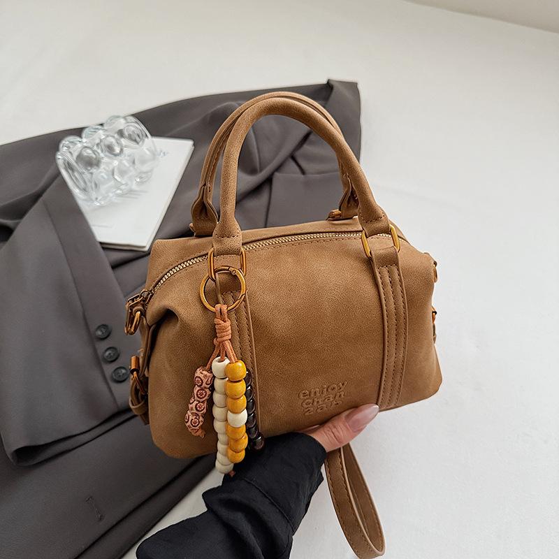 Autumn fashion solid color large capacity casual simple shoulder messenger bag handbag pillow bag