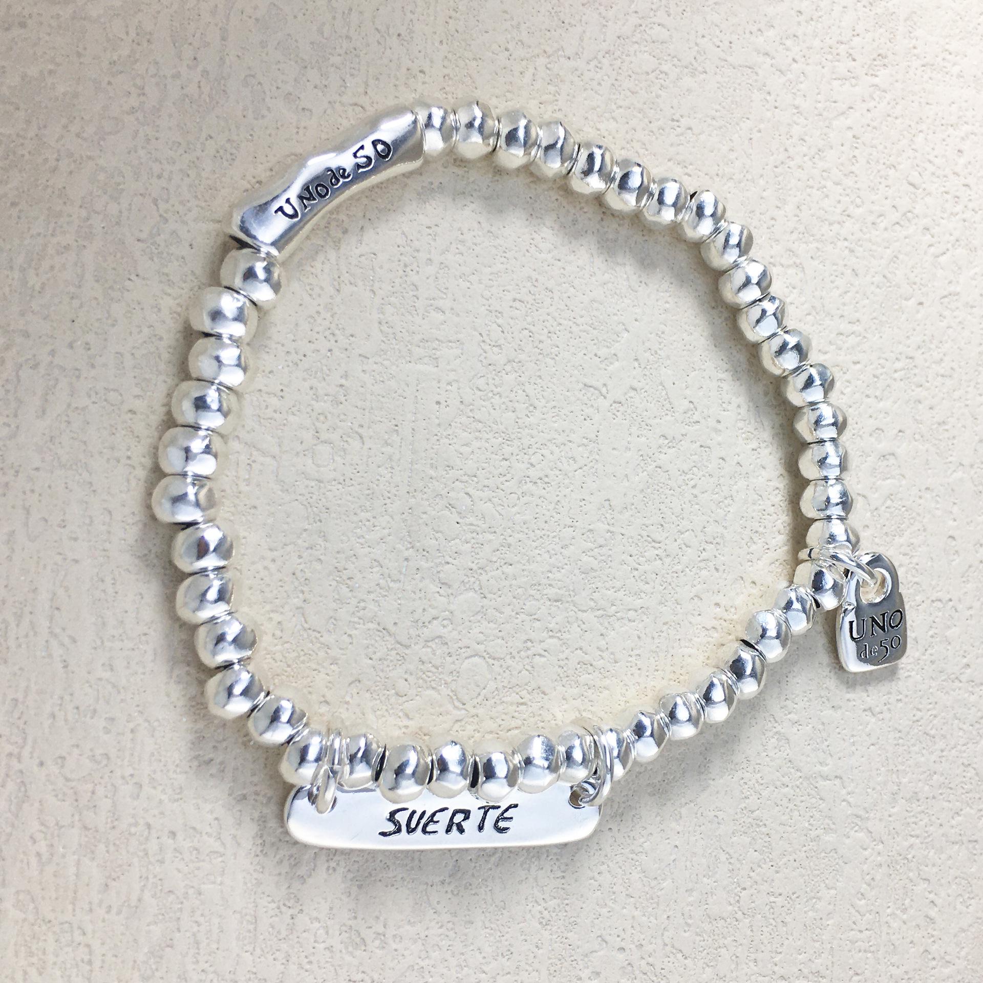 UNOde50 2024 Bestseller: High-Quality Lucky Plaque Bracelet with Romantic Gift Package for Women
