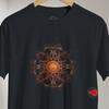 Fiery Mandala Geometric T-Shirt | Spiritual Sacred Design | Unisex Gildan 64000 Tee by MytsDesigns