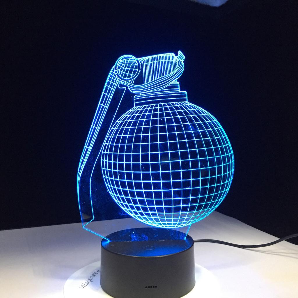 Factory Dropshipping ODM Rechargeable Touch Switch Dog Arylic Panel Box Table Night Lamp  16 Colors Change 3D LED Light