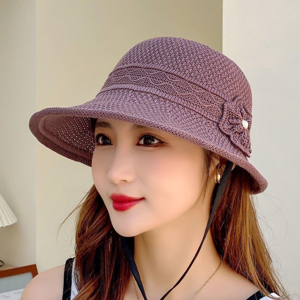 Summer Women's Hat Fresh Sunshade Hat Grass Hat Fisherman Hat Simple and Versatile Sun Hat Women