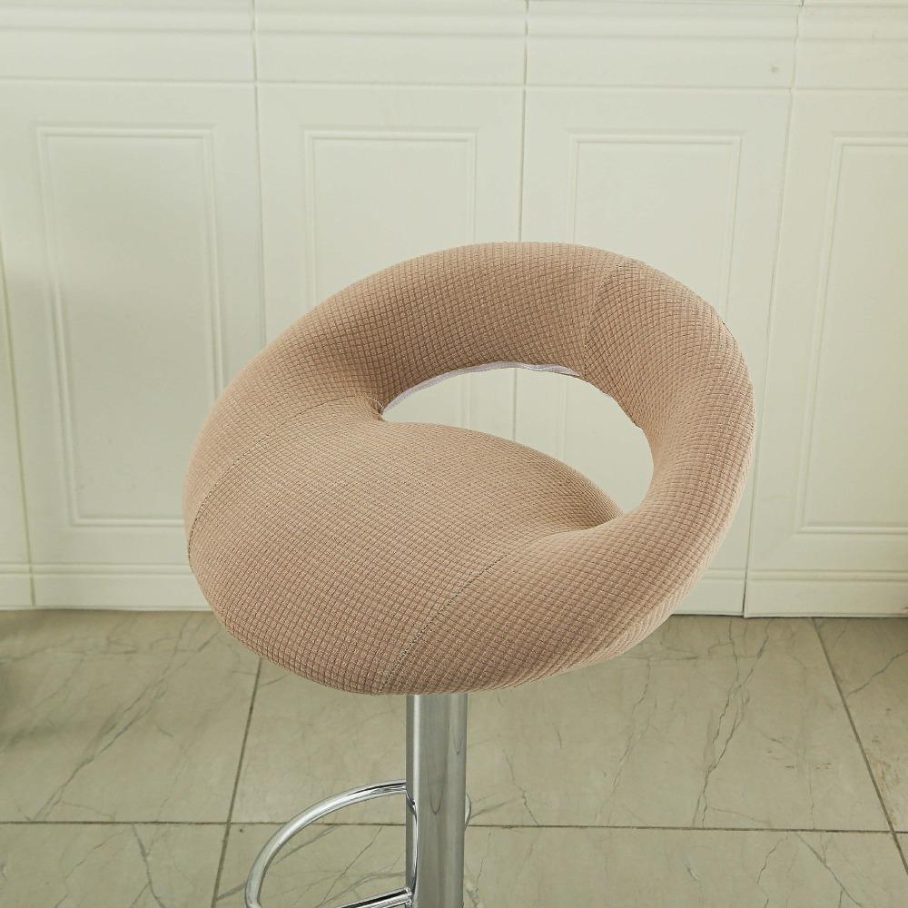 Hollowed-out Design Chair Cover Adjustable Elastic Bar Counter Stool Cover Bar Chair Counter Use