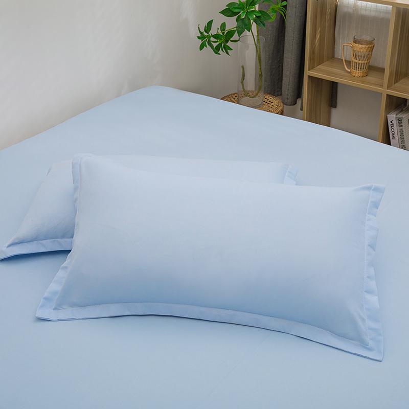 2pcs Pillowcase Decorative Cushion Cover Envelope Style White Gray Khaki Solid Color Home Body Pillow Case 48X74cm