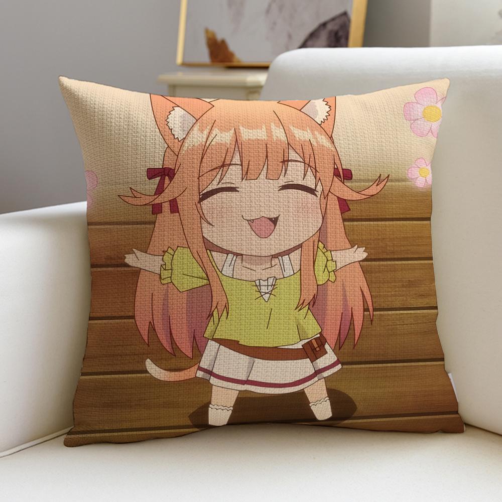 Gentle NNyanko DaysS Cushion Cover Breathable and Skinfriendly Linen Pillowcase Square Removable and Washable Cushion