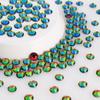 QIYI  Glass Flatback Round Rhinestones 2058 12 Facets Hotfix Bulk Rhinestone for  Shoes Garment  Nail Art Craft
