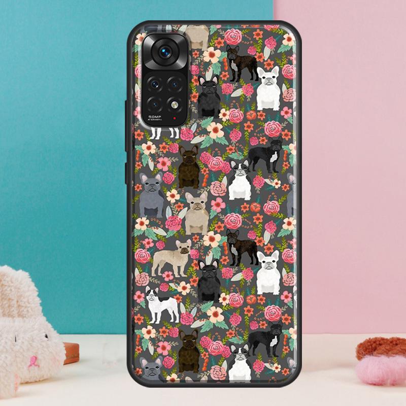 Cute French Bulldog Case For Xiaomi Redmi Note 14 13 Pro 12 11 9 10 9S 10S 11S 12S Redmi 14C 13C 10C 12C Cover