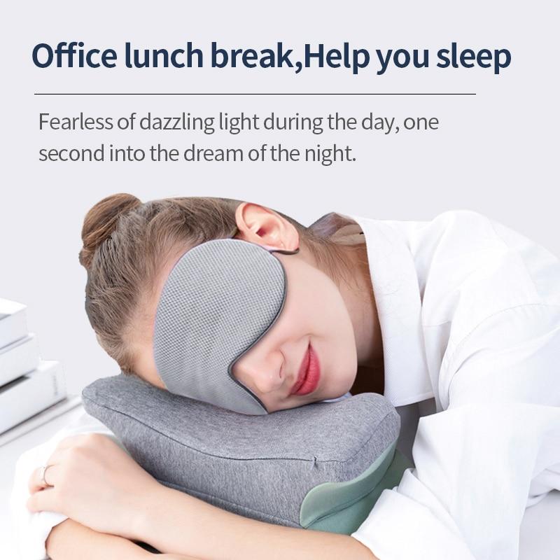Korean Style Ice Silk Eye Mask Adjustable Warm Cool Dual Use Breathable Sleep Mask for Travel And Comfortable Light Blocking