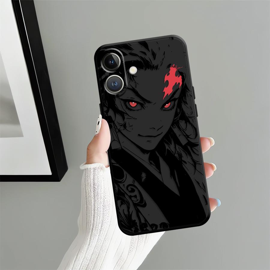 Hot Demonss Anime Slayers Soft Back Phone Cover Case for iPhone 15 Plus X XS XR 7 8 13 Mini 11 17Air 17 16 Pro Max 12 SE 14
