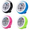 Circular Temperature Humidity Meter  Temperature Humidity Tester Alarm Clock  Car Auto