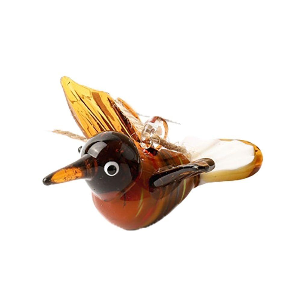 

Стеклянная столешница, стеклянное украшение, 9*6 см, красочные подвесные украшения с птицами, мини-орнамент с птицами для спальни