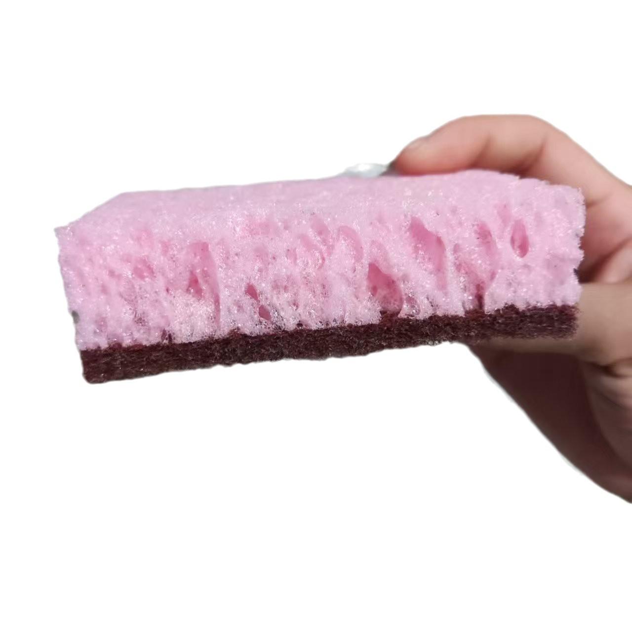 

High-Density Multi-Porous Dishwashing Sponge and Scouring Pad Combo for Kitchen Cleaning