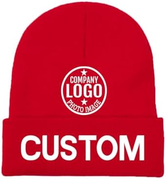 Custom Unisex Beanies with 3D Embroidery Personalized Logo Winter Hats-100% Acrylic Common Fabric