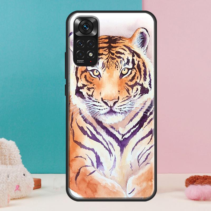 Lion Tiger Face Case For Xiaomi Redmi Note 14 13 12 Pro 11 9 10 9S 10S 11S 12S Redmi 14C 13C 10C 12C Cover