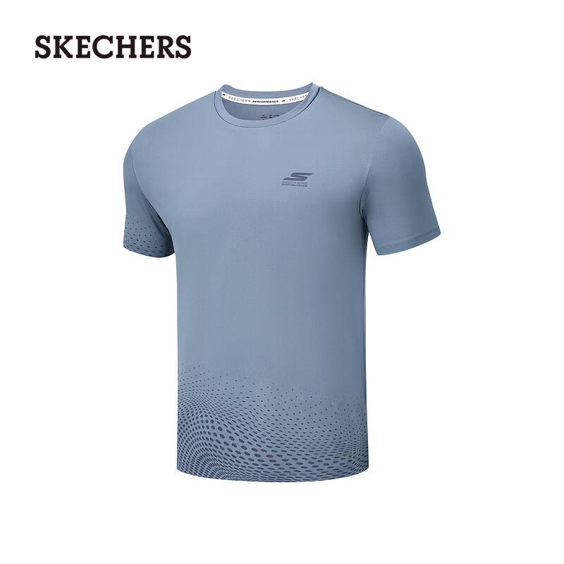 Skechers Men s Standard Fit Knit Short Sleeve T-Shirt P226M013 L 4370₽