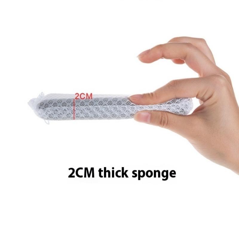 5/10 Pcs Dish Sponge Non Stick Scouring Pad Cleaning Supplies Resilient Net Foaming Easily For Pan Bowl Sponges Scouring