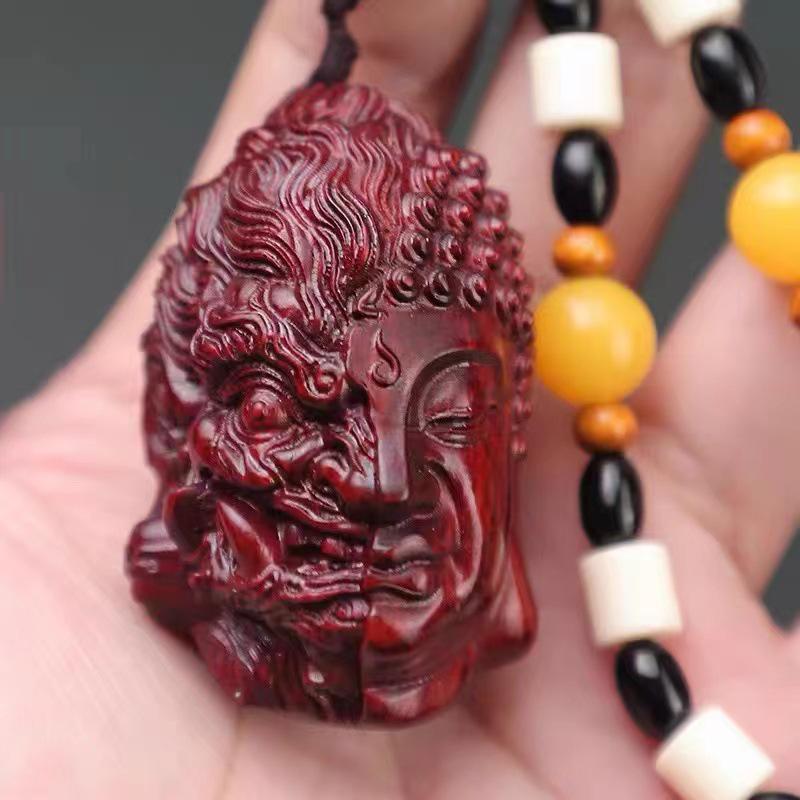 Small-Leaf Red Sandalwood Pendant: Wealth-Attracting Pixiu, Gourd, Dragon, Tortoise Design