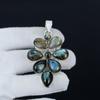Natural Labradorite Gemstone Pendant In 925 Sterling Silver - Handmade Flower Design, Perfect for Gifts, and Everyday Wear Jewelry Gifts