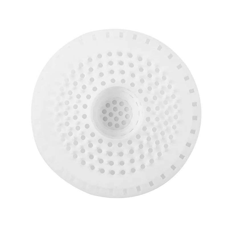 Anti-blocking Silicone Sink Strainer Round Shape Hair Clean Up Mesh Trap Floor Drain Shower Drain Pad Used for Kitchen Bathroom