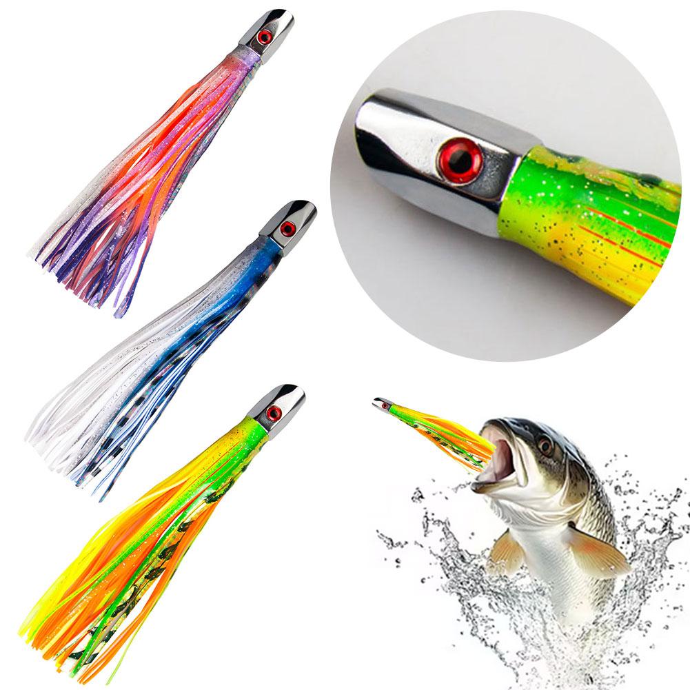 Fishing Trolling Lure Squid Skirt Bait Big Game Drag Fishing Marlin Tuna Trolling Lure for Marlin Tuna Dolphin & Shark