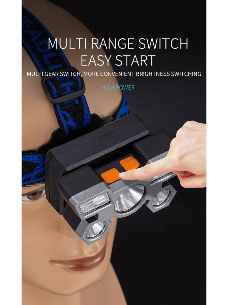 Powerful Rechargeable Head Flashlight for Fishing Led Headlamp Nitecore Camping Headlights Hunting Torch Hiking Front Lanterns