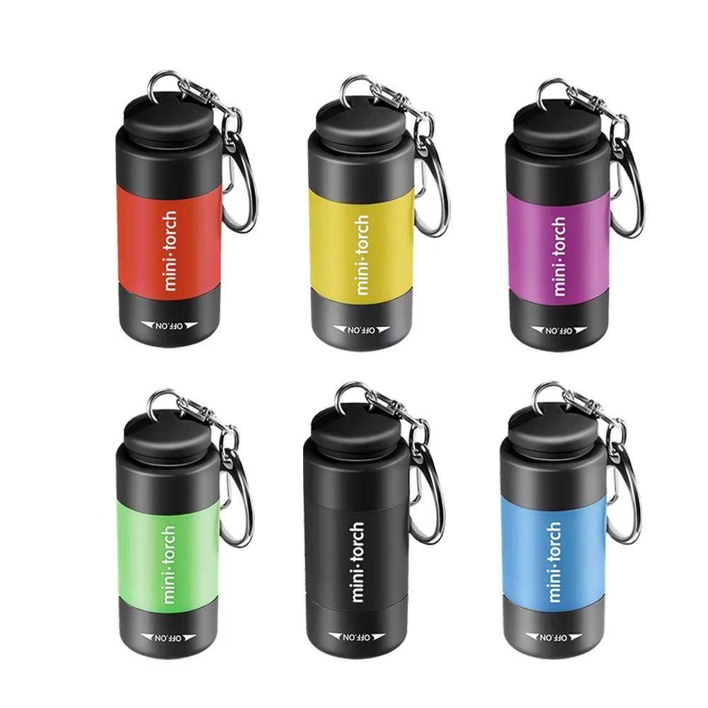 Long Battery Life Outdoor Flashlight Keychain USB Rechargeable Pocket Emergency Lamp  Work
