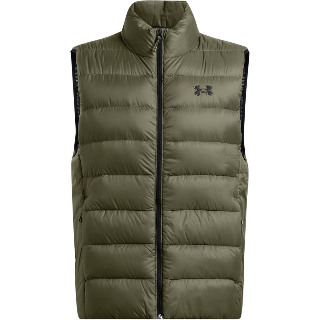 Under Armour FW24 Legend Logo Comfortable Waterproof Warm Vest Men Vest Green 1385838-390