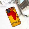 Africa Map Geogra Phone Case For iPhone 11 12 Mini 13 14 15 Pro XS Max X Plus SE XR Shell