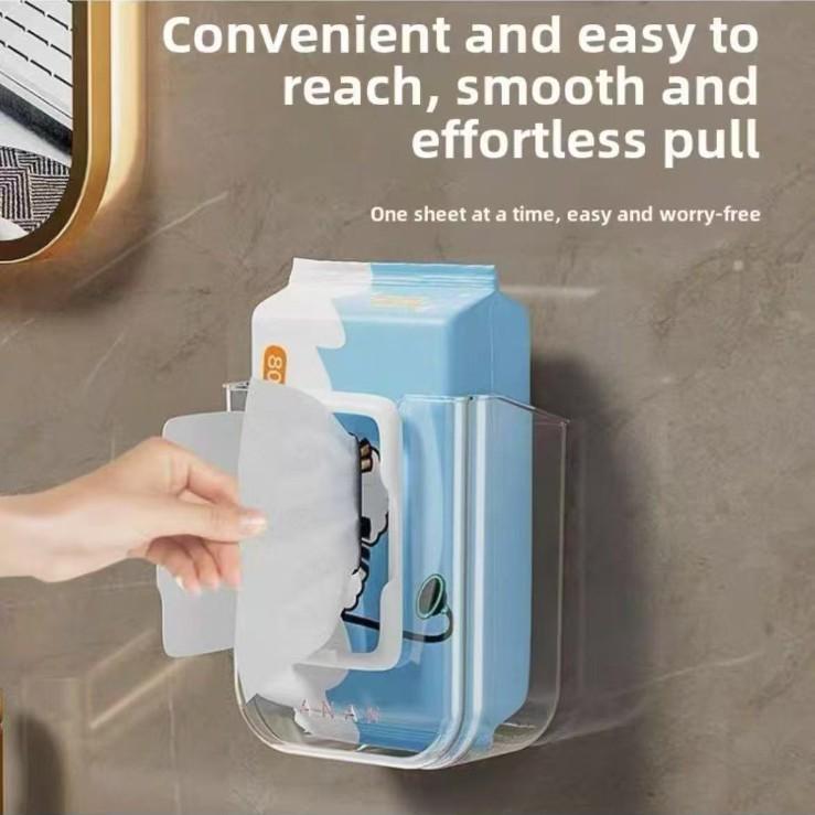 

Non Perforated Wall Mounted Wet Tissue Storage Box прозрачный