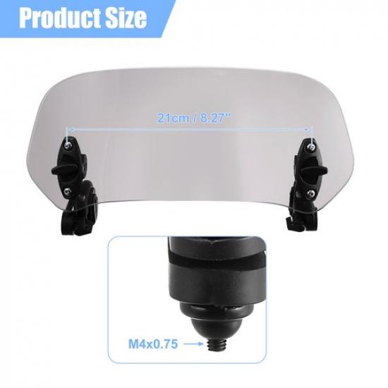 285cm Motorcycle Windshield Grey Lens Windshield Extension for Motorcycles