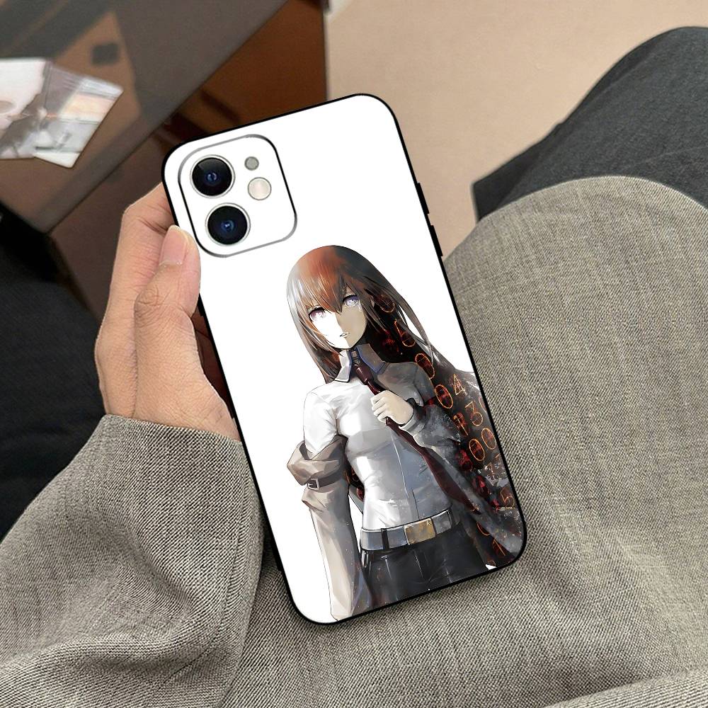 Steins;Gate Phone Case Black Phone Case For IPhone 17/16/15/13/14 Pro Max/ 11Plus/X/Xr/Xs Max 13mini