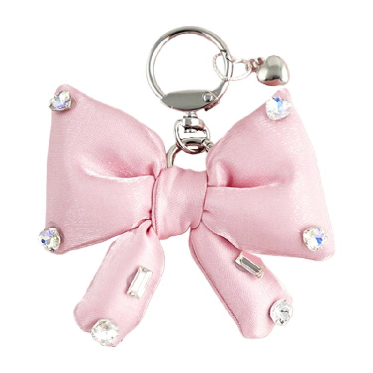 Practical Rhinestones Butterfly Bowknot Key Holder Sturdy Alloy Designs Decoration for the Fashionable Individual