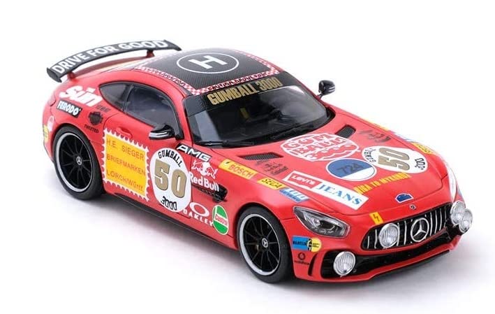 Almost Real GT R 2017 Red Sau With Driving Lamp Scale Complete Diecast Car 420715 Mercedes-AMG - - - 1/43