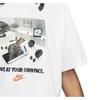 Nike Animal Logo Print Round Neck Sports Short-Sleeved T-Shirt Men Tops White FB9823-100