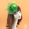 1Pc Fascinator Hat Feather Pearl Beaded Decor Girl Hair Clips Hair Accessories Headwear Flower Women's