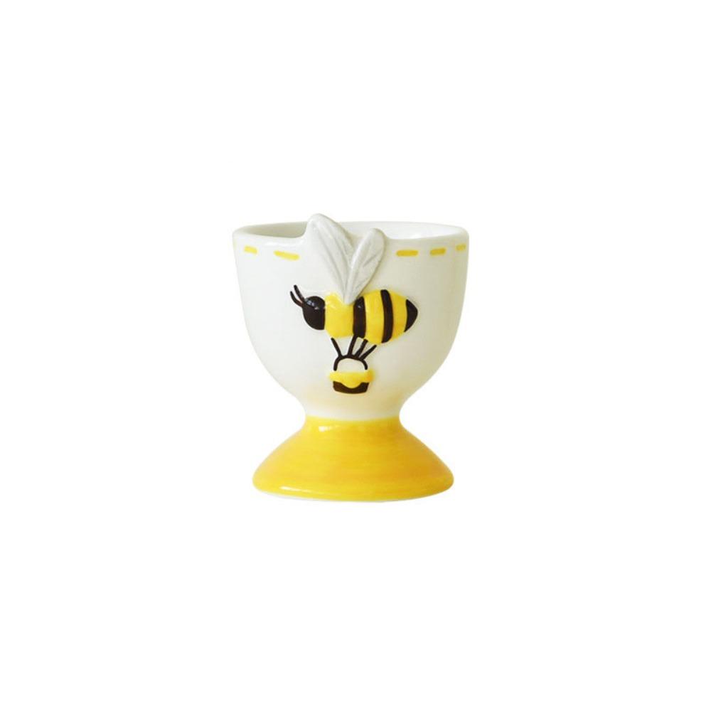 Ceramic Cartoon Egg Cup Rabbit Bee Steamed Egg Cup Funny Egg Holder  Kitchen Display