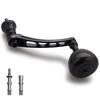 HEIGHTEN Adjustable Reel Handle with 36mm Carbon Knob for Shimano and Daiwa Spinning Carbon Drum Series 65-70mm Reels, (Black) (1173)