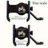 2025 Universal Aluminum Alloy Bike Motorcycle Electric Scooter Phone Holder - Anti-Shake & Adjustable Car Navigation Mount