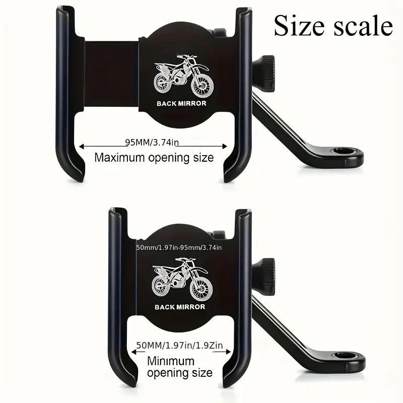 2025 Universal Aluminum Alloy Bike Motorcycle Electric Scooter Phone Holder - Anti-Shake & Adjustable Car Navigation Mount