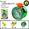 Free Shipping Alloy Yo-Yo: Luminous Competition & Sleep-Supporting Toy for Kids