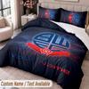 Bolton Wanderers FC Printed Bedding Set Custom Name Text 1 Duvet Cover 2 Pillowcases For Bedroom