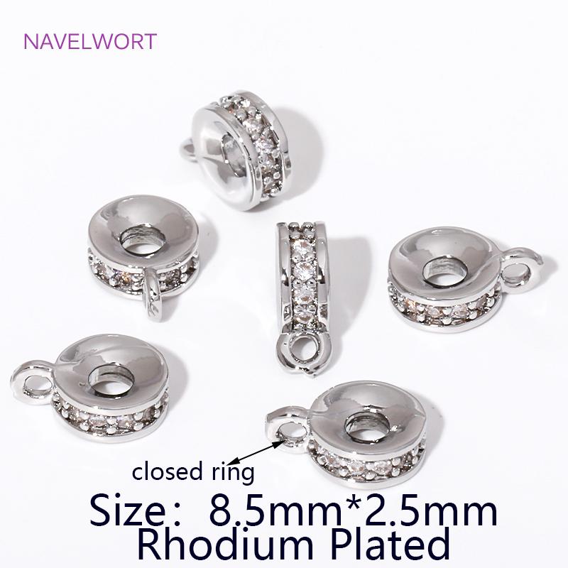 

18K Gold Plated Pendant Bail Beads Connectors Pendant Bails For Jewelry Making DIY Bracelet/Necklace Making Accessories Findings 2 pieces