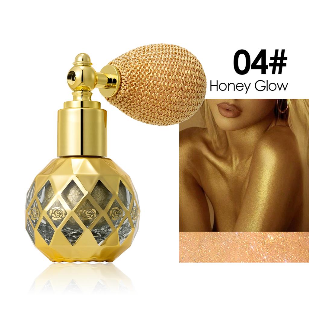 High-gloss Fine Glitter Brightening Body Glitter Powder Facial Makeup Sparkling Spray Bottle High-gloss Spray Powder.