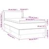 Vidaxl Continental Bed With Mattress, Dark Grey Velvet, 90X190 Cm