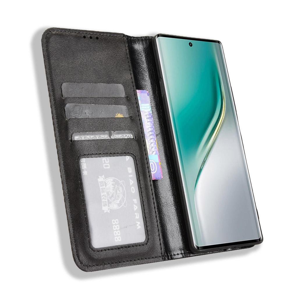 Für TECNO Camon 40 Pro 4G/Camon 40 Pro 5G CM6/CM7 Retro PU Lederhülle Handy Brieftasche Ständer Abdeckung