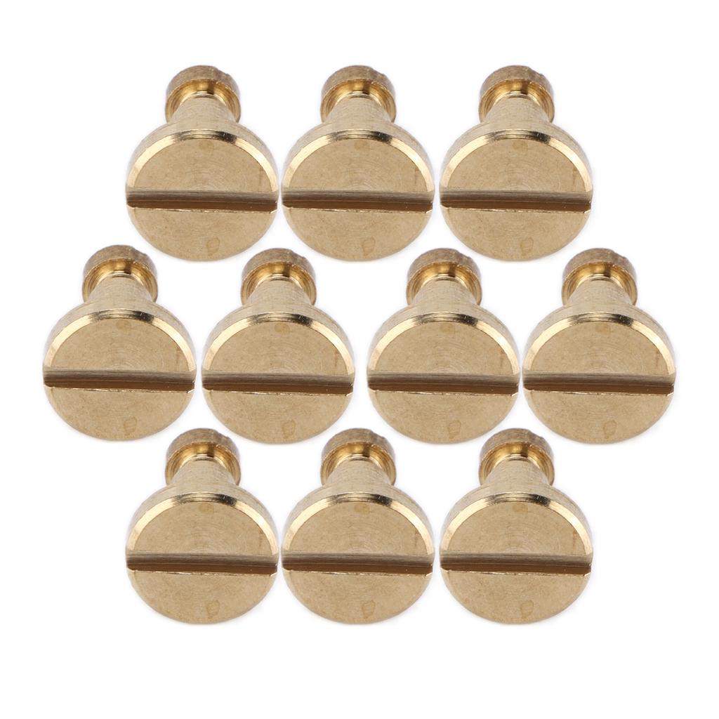 10 Seturi Șuruburi pentru Legat Cărți Legare Ușoară Dezasamblare Robust Nituri pentru Registre pentru Artizanat din Piele Registru