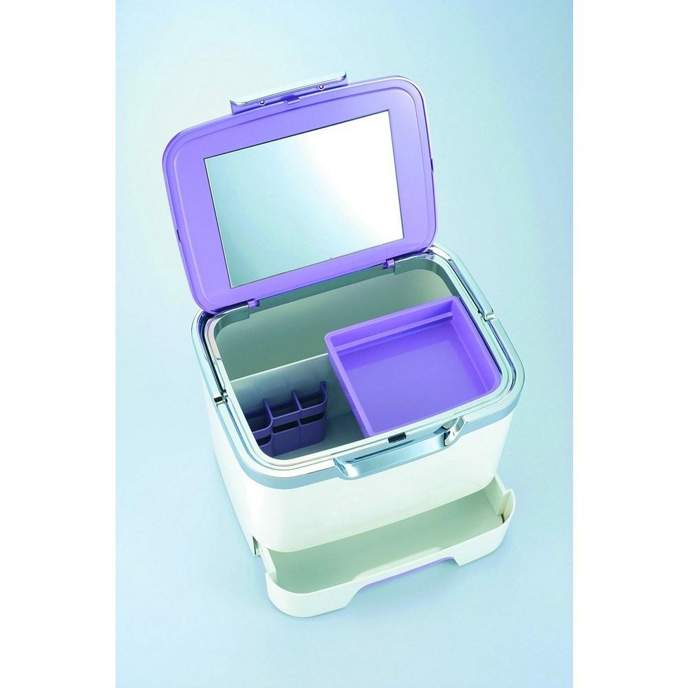 Kosmetikbox Kosmetikbox Großraum-Aufbewahrung Geschickte Blume Hergestellt in MI Creations Japan, 1