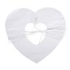 Guirlande en papier Coeur silhouette Blanc 300x17,5x17cm